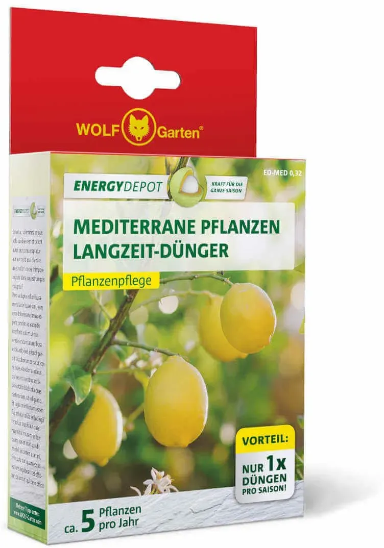 Wolf-Garten Mediterrane Pflanzen Langzeitdünger - Für gesunde sattgrüne Pflanzen und üppige Blüten