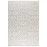 Steffensmeier Outdoorteppich, Grau, Textil, Rauten, Rechteckig, 80x150 cm wasserabweisend, Teppiche & Böden, Teppiche, Outdoorteppiche