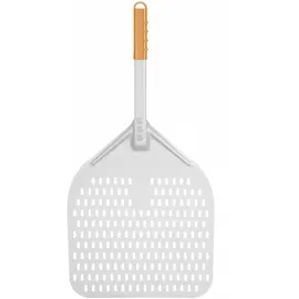 HENDI Pizzaschaufel quadratisch perforiert 30 x 66 cm Holz und Aluminium