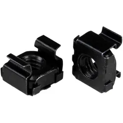 StarTech.com M5 Käfigmuttern - 50er Pack, Schwarz - M5 Muttern für Server Racks