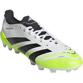 adidas Predator League 2G/3G AG Herren Cloud White/Core Black/Lucid Lemon 43 1/3