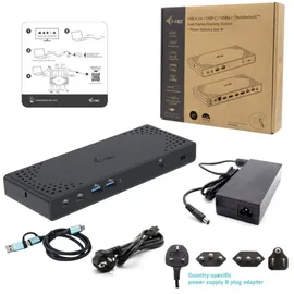 iTEC i-tec USB 3.0 / USB-C / Thunderbolt 3 Dual Display Docking Station Gen2 + PD 100