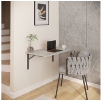 AKKE Klapptisch, Wandklapptisch Wandtisch Küchentisch Schreibtisch Hängetisch 2mm PVC 40 cm x 100 cm