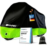 ZUAPEV® Fahrradabdeckung Wasserdicht Fahrradgarage Wetterfest Plane für Aussen, Fahrrad Abdeckplane 210D Fahrradplane Regenschutz, Fahrrad Garage Outdoor Abdeckung Schutzhülle -Test SEHR GUT