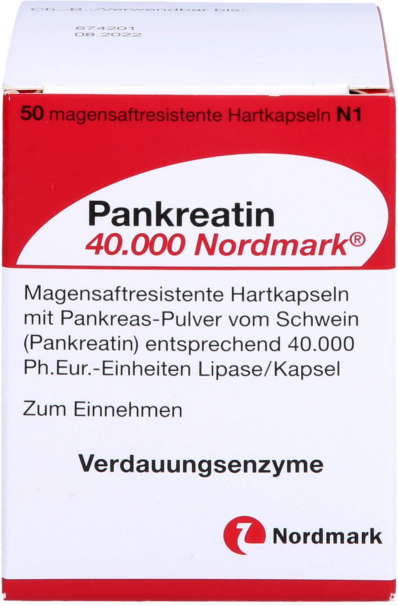 Pankreatin 40.000 Nordmark 50 ST