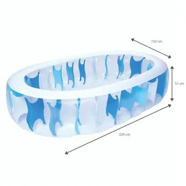 BESTWAY Pool Elliptic Planschbecken 229 x 152 x 51 cm (54066)