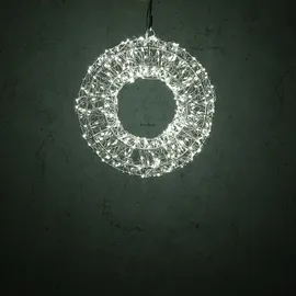 MARELIDA LED Lichtkranz Türkranz Weihnachtskranz 30cm 400LED 8 Modi Timer Außen