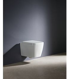 Fukana Premium WC Set softedge, weiß, spülrandlos, mit WC-Sitz