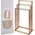Bathroom Solutions Bambus Handtuchhalter mit 3 Stangen