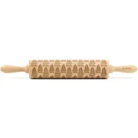 Folkroll Teigroller FOLKROLL "3D-Motiv-Teigrolle", braun, L:43cm, Buchenholz, Teigroller, Boot
