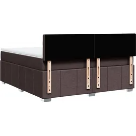vidaXL Boxspringbett 180 x 200 cm Dunkelbraun