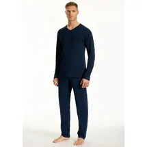 SCHIESSER Schlafanzug lang Blau 54