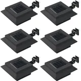vidaXL LED Outdoor Solarleuchten 12 cm schwarz 6 St.