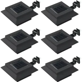 vidaXL LED Outdoor Solarleuchten 12 cm schwarz 6 St.