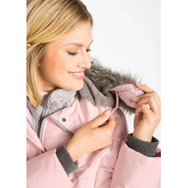bonprix Winterjacke in 2-in1 Optik, rosa, Gr.48, Praktische Jacke mit Kapuze, wattiert