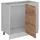 Vicco Eckunterschrank R-Line 86 x 46 x 81,6 cm Weiß