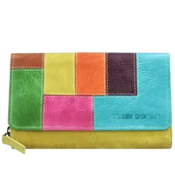 Greenburry Candy Shop Geldbörse Leder 17 cm Portemonnaies   Gelb Damen 