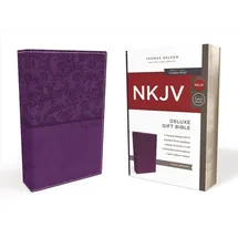 Harper Collins (US) NKJV, Deluxe Gift Bible, Imitation Leather, Purple, Red Letter Edition