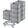 BRB-Lagertechnik Eurobehälter 600 x 400 x 320 mm 10-tlg. grau