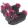corimori Süße Plüsch Hausschuhe (10+ Designs) Einhorn „Ruby“ Slipper Einheitsgr. 25-33,5 Uni Pantoffeln Schwarz Pink