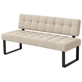 Home Affaire Polsterbank Mia Beige/Schwarz 141 x 64 cm
