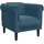 vidaXL Sessel vidaXL 57,9 x 77,3 x 0 cm Blau Samt