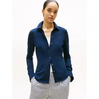 Tommy Hilfiger Poloshirt "1985 SLIM PIQUE BTN DOWN LS",