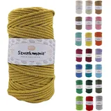 Sznurkomania, Geflochtene Baumwollkordel 5mm 100m, 46 Farben, Häkelkordel, Makramee Kordel, Makramee Garn, Premium Garn, Makramee Seil, (Kiwi)