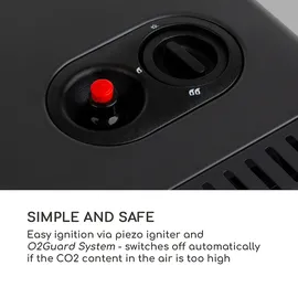 Blumfeldt Andora Flame Gasheizofen Gasheizer Feuerschein bis 3,4kW