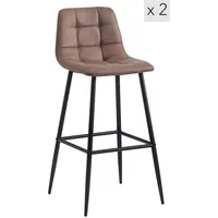 Nordlys Barhocker Braun, Metall, 46.5x102x46.5 cm, Esszimmer, Barmöbel, Barhocker