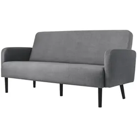MEET Sofa LISBOA Stoff 176 x 81,5 x 83 cm Grau/Schwarz