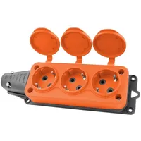 TP Electric Mehrfachsteckdose 3-fach orange