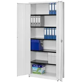 Mauser Stahlschrank entero BF4/22 STG 9010/9010 reinweiß 95,0 x 42,0 x 220,0 cm, aufgebaut