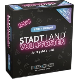 Denkriesen Stadt Land Vollpfosten - Das Kartenspiel - Party Edition Jetzt geht's rund