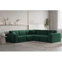 Fun Möbel Ecksofa Designersofa CELES PREMIUM Stoff Opera Velvet