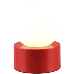 REALITY Tischleuchte Countess R59051010 rot, Glas weiß, E14