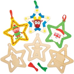 Stern Holzkugeln  (pro Set 10) Bastelaktivitäten zu Weihnachten