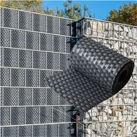 nyvi Sichtschutzstreifen 255 x 19 cm Anthrazit Polyrattan 6 St.