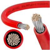 Sarcia.eu Rotes Kabel für Photovoltaikanlagen 4mm - SOLARFLEX-X H1Z2Z2-K 1 m Solarkabel rot