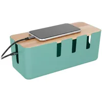 Relaxdays Kabelbox 11,5 x 30,5 x 12,5 cm 1-tlg. mint