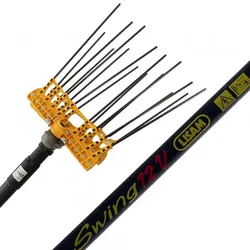 Elektrischer Akku-Olivenrüttler Lisam Swing - mit 8 + 8 Zinken aus Kohlenstofffaser - fester Schaft