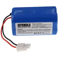 EXTENSILO Akku Ersatz für Ecovacs 4ICR19/65, BL7402A für Staubsauger