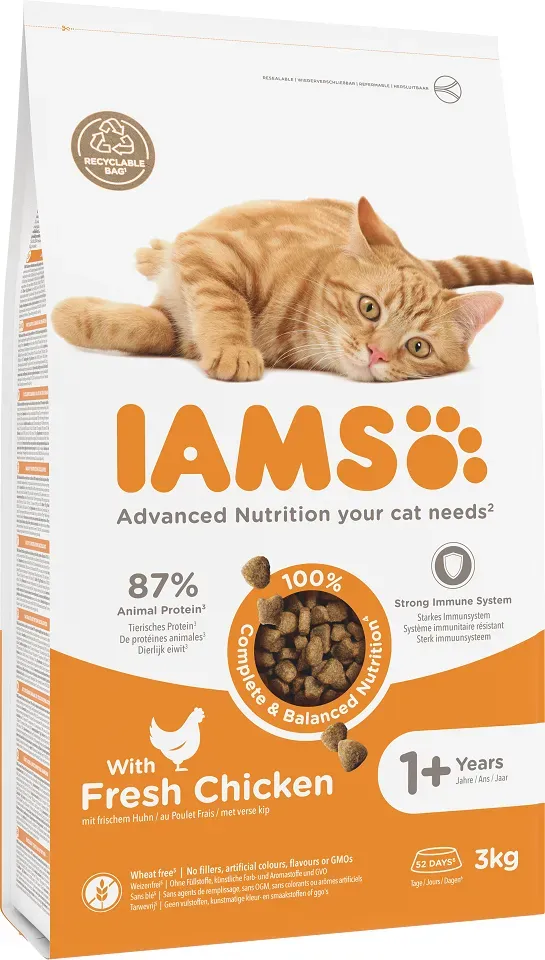 IAMS Cat Adult All Breeds Chicken 3 kg