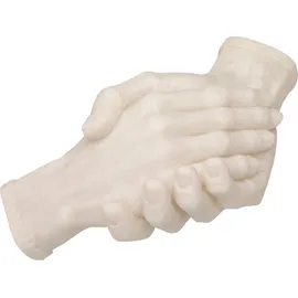 Kare Deko Objekt Shake Hands Weiß 25cm