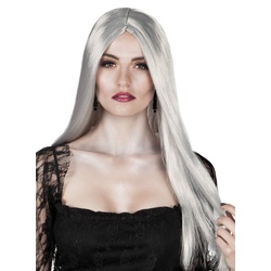 Boland Kostüm-Perücke Hexe Perücke grau, Zauberhafte Perücke für Euer Hexen Kostüm grau