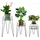 Outsunny Blumenständer 3er Set 23,5 x 30 x 42 cm Schwarz