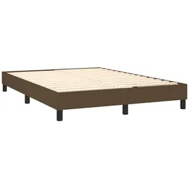 vidaXL Boxspringbett 140 x 200 cm H2 Dunkelbraun