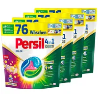 Persil 4in1 Color DISCS, Buntwaschmittel für farbige Wäsche, 4x 76 WL