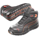 Puma Safety Shoes Daytona Mid S3 HRO SRC, Puma 632160-210 Unisex-Erwachsene Sicherheitsschuhe, Schwarz (schwarz/rot 210), EU 42