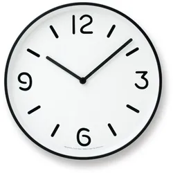 Lemnos Mono Clock Designuhr Weiss